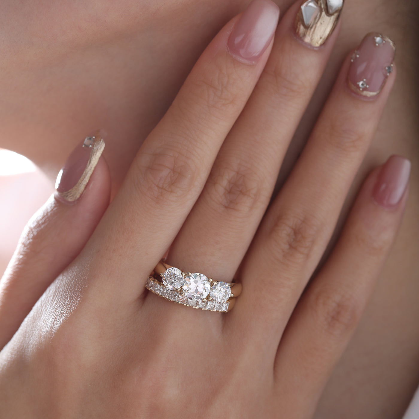 Laboratory synthetic old Oche ring