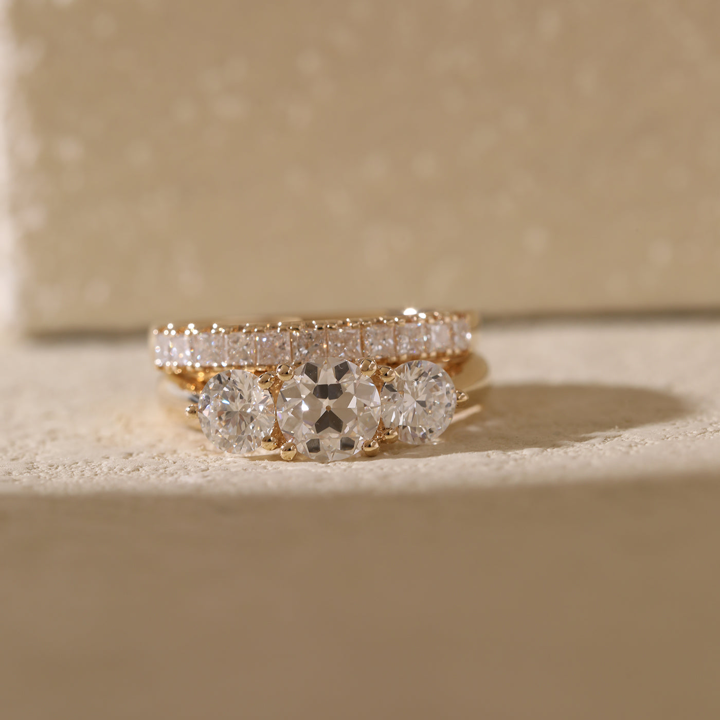 Laboratory synthetic old Oche ring