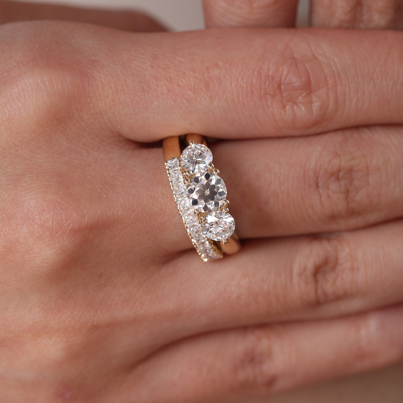 Laboratory synthetic old Oche ring